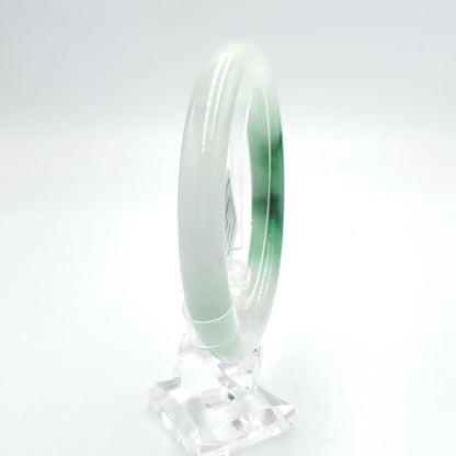 Yingmart 59mm PNJ319548 Certified Natural Green White To Green Bracelet, Real Gemstone Bracelet, Vintage Jewelry, Gift for her