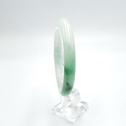 Yingmart 59mm PNJ319548 Certified Natural Green White To Green Bracelet, Real Gemstone Bracelet, Vintage Jewelry, Gift for her