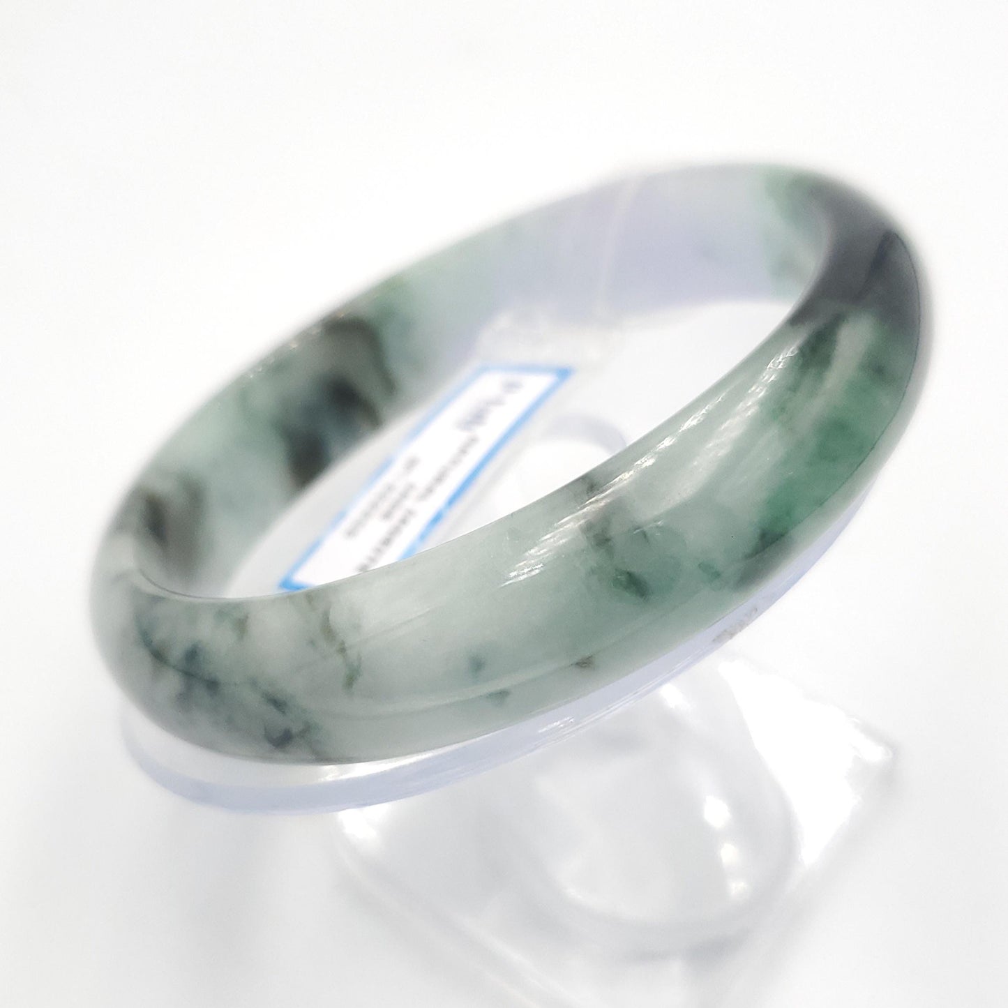 Yingmart 65mm PNJ322315 Certified Natural Green White To Green Bracelet, Real Gemstone Bracelet, Vintage Jewelry, Gift for her