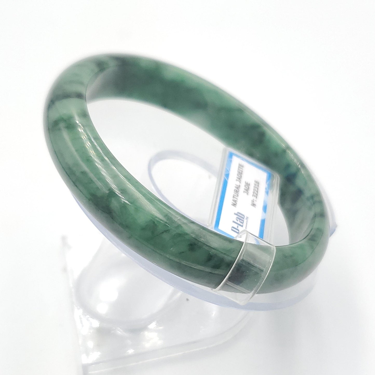 Yingmart 65mm PNJ322318 Certified Natural Green White To Green Bracelet, Real Gemstone Bracelet, Vintage Jewelry, Gift for her