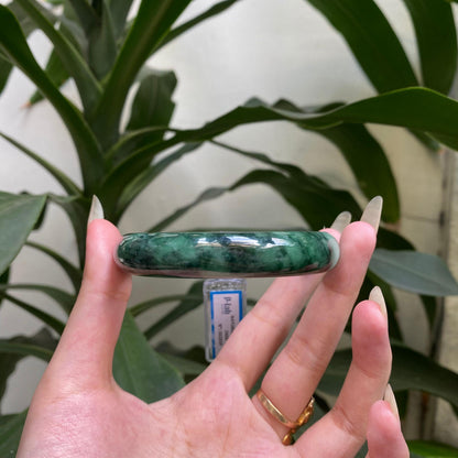 Yingmart 66mm PNJ322319 Certified Natural Green White To Green Bracelet, Real Gemstone Bracelet, Vintage Jewelry, Gift for her