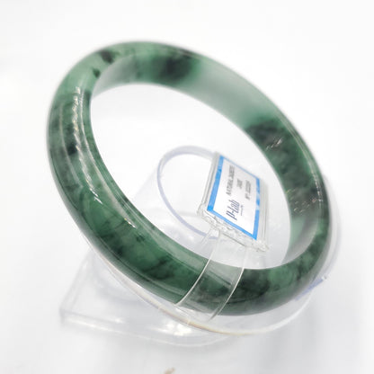 Yingmart 66mm PNJ322319 Certified Natural Green White To Green Bracelet, Real Gemstone Bracelet, Vintage Jewelry, Gift for her