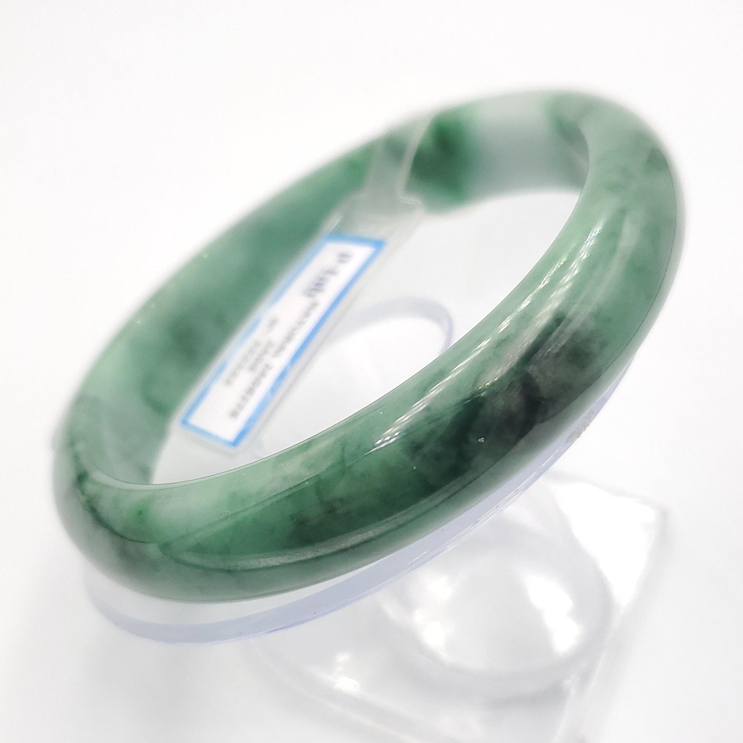 Yingmart 66mm PNJ322323 Certified Natural Green White To Green Bracelet, Real Gemstone Bracelet, Vintage Jewelry, Gift for her