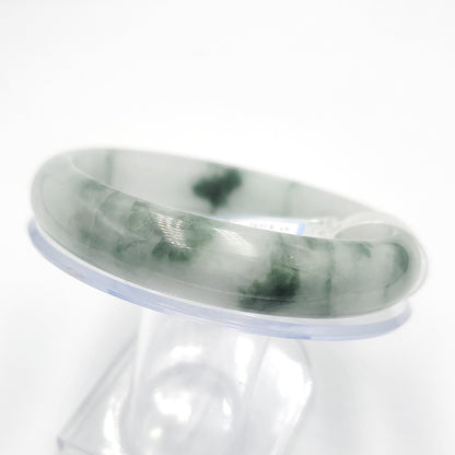 Yingmart 63mm PNJ322327 Certified Natural Green White To Greyish Green Bracelet, Real Gemstone Bracelet, Vintage Jewelry, Gift for her