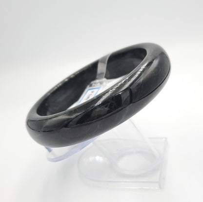 Jade Bangle 71mm PNJ325809 Certified | Natural Color Grey White, Grey, Brown Jade Bangle Bracelet, Real Gemstone, Gift for Women, Men