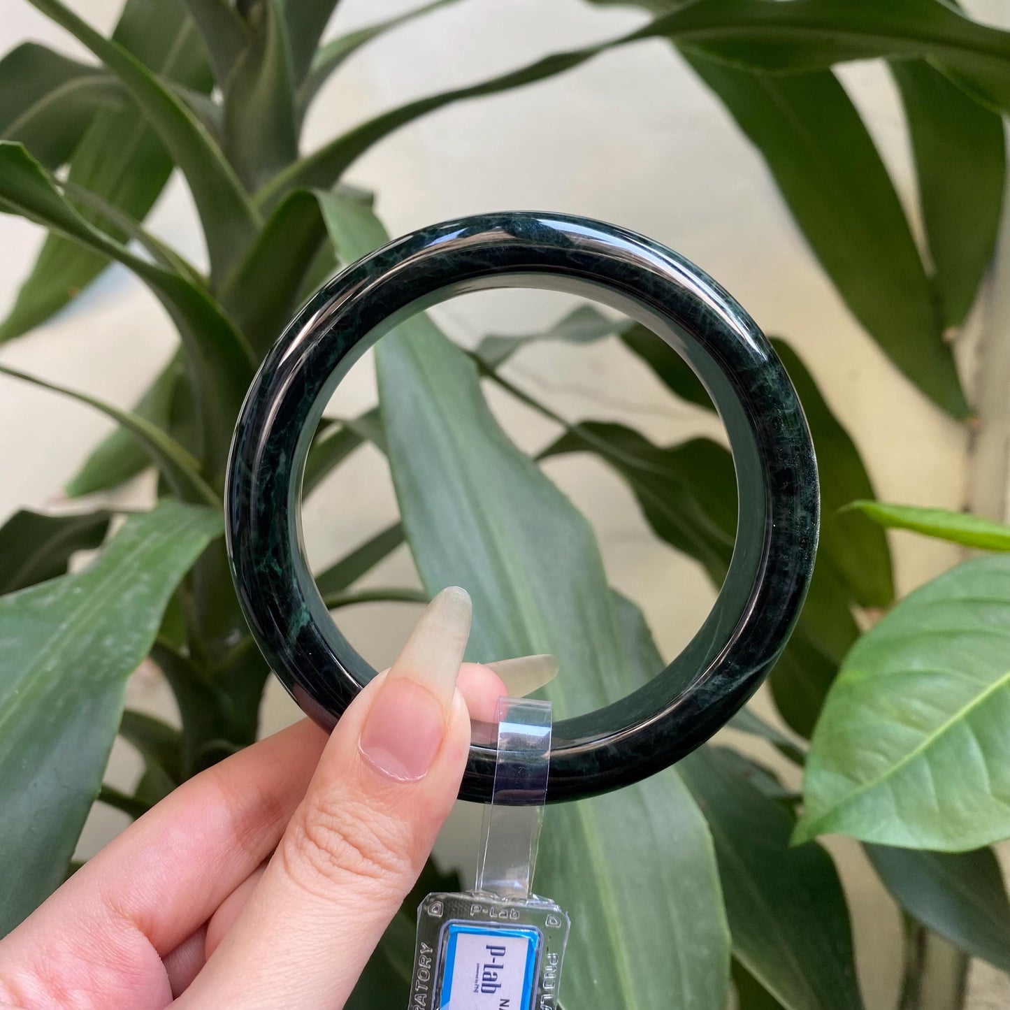 Jade Bangle 71mm PNJ325809 Certified | Natural Color Grey White, Grey, Brown Jade Bangle Bracelet, Real Gemstone, Gift for Women, Men