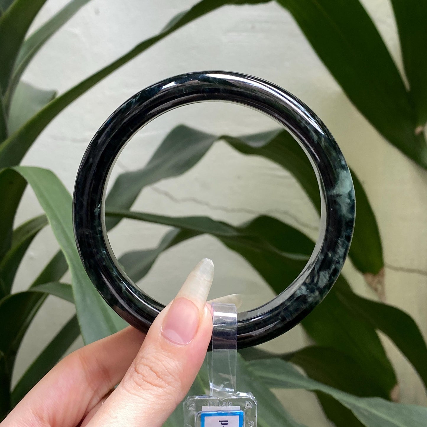 Yingmart 72mm PNJ325775 Certified Natural Color Natural Jadeite Jade Bangle Bracelet, Real Gemstone, Gift for Her Mom Grandma Sister