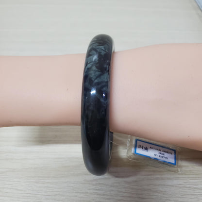 Yingmart 72mm PNJ325775 Certified Natural Color Natural Jadeite Jade Bangle Bracelet, Real Gemstone, Gift for Her Mom Grandma Sister