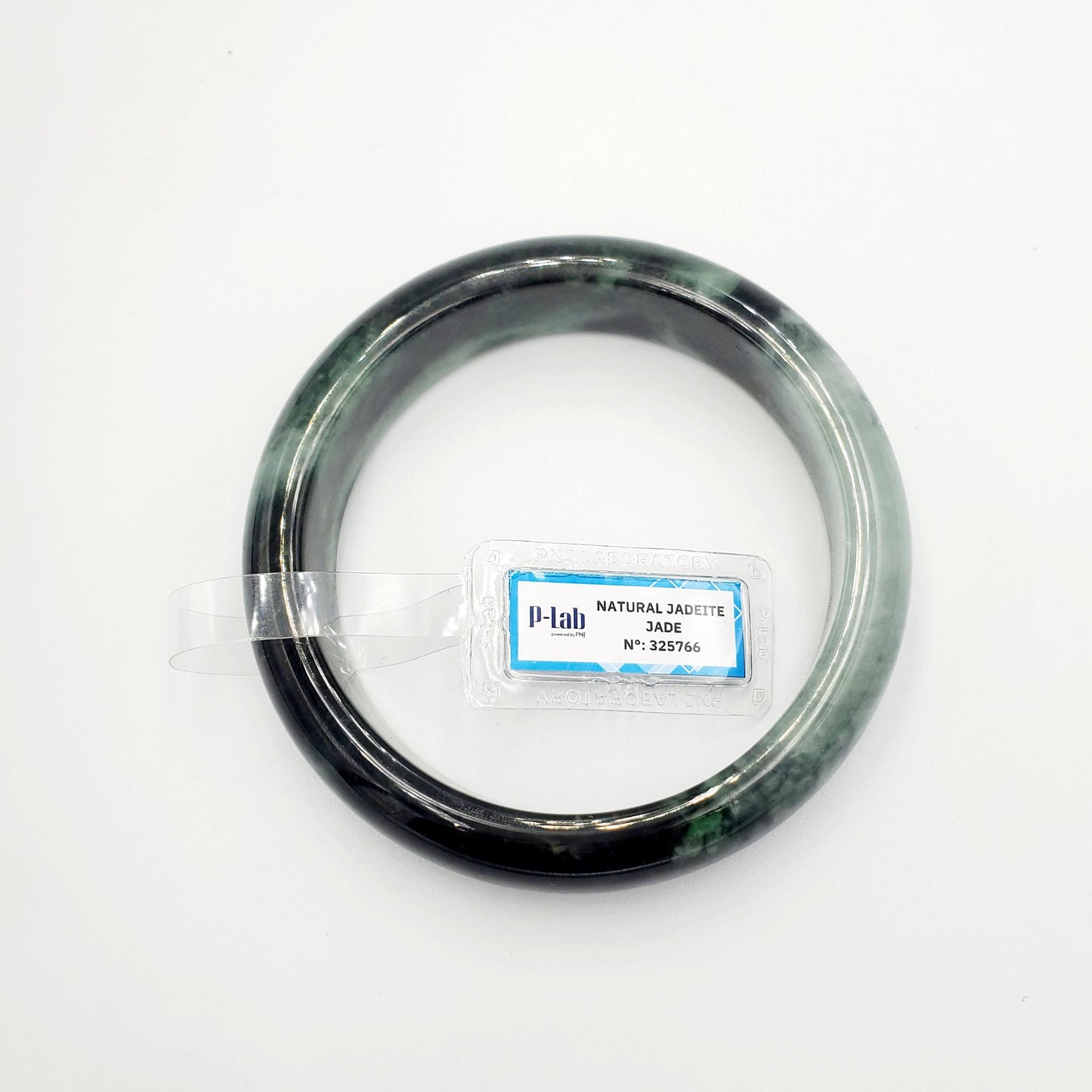 Jade Bangle 71mm PNJ325766 Certified | Natural Color Grey White, Brown, Grey, Black Jade Bangle Bracelet, Real Gemstone, Gift for Women, Men