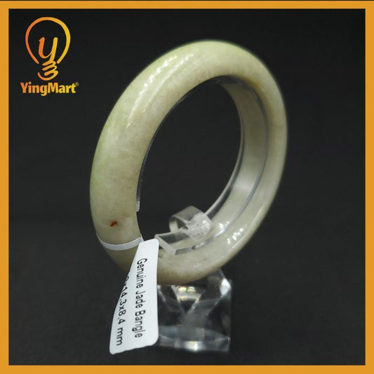Genuine 55 mm Genuine Jade Bangle White Green Yellow SH026030700089 YingMart