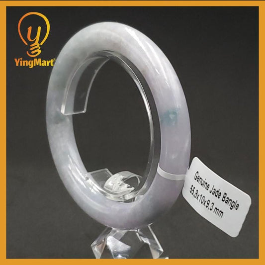 Genuine 55 mm Genuine Jade Bangle Purple Grey White Green SH026030700036 YingMart