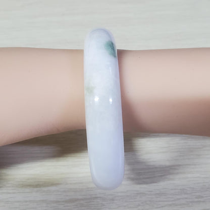 Genuine 59 mm Genuine Jade Bangle White Violetish Light Green SH026030700042 YingMart