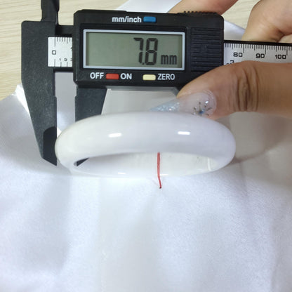 Genuine 59 mm Genuine Jade Bangle White Violetish Light Green SH026030700042 YingMart