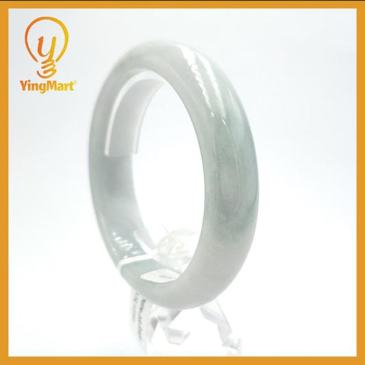 Genuine 57 mm Genuine Jade Bangle Light Green White Violetish SH026021100777 YingMart