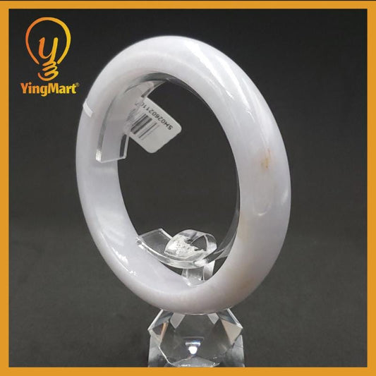 Genuine 58 mm Genuine Jade Bangle White Violetish Orange SH026021100708 YingMart