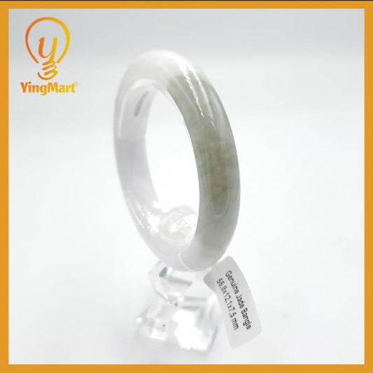 Genuine 55 mm Genuine Jade Bangle White Grey Green Yellow SH026030700001 YingMart