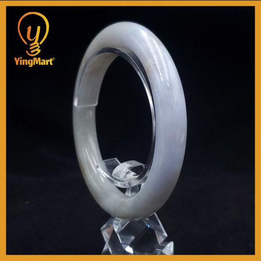 Genuine 57 mm Genuine Jade Bangle Purple Grey White SH026030700029 YingMart