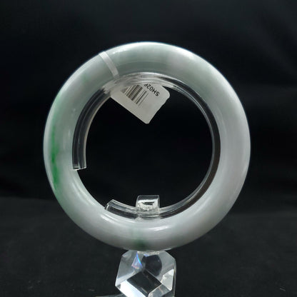 Genuine 51 mm Genuine Jade Bangle White Light Green SH026030700032 YingMart