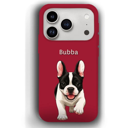 Custom Pet Phone Case for iPhone 17 by YingMart – Personalized Photo Cover with Pet Image & Name, Protective Case for Pet Lovers