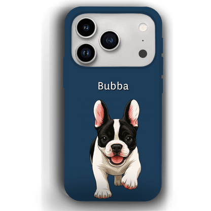 Custom Pet Phone Case for iPhone 17 by YingMart – Personalized Photo Cover with Pet Image & Name, Protective Case for Pet Lovers