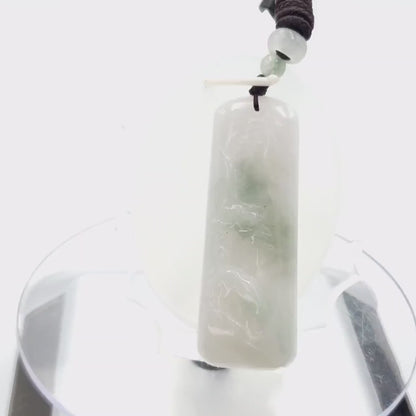 Yingmart Translucent Landscape Hand Carved 100% Genuine Jadeite Jade  Burmese Myanmar Real Jade Grade A Type A