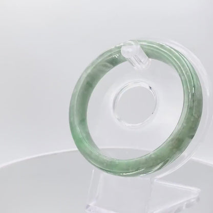 Yingmart 56mm Green Genuine Burmese Jade A Jaideite Jade Bangle, Vintage Jewelry, jade jewelry, Accessories, natural jade, gift for her