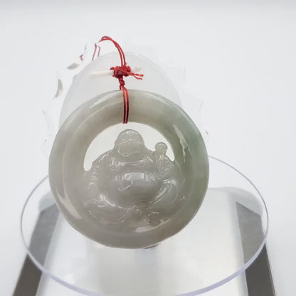 Yingmart Myanmar Jade Guan Yin Pendant Genuine Jadeite Jade  Burmese Myanmar Real Jade Grade A Type A  Hand Carved