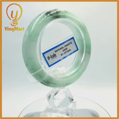Natural Color Jade Bangle 50mm PNJ277591 | Green White to Greyish Green, Grey, Brown Jade Bracelet for Men, Women, Grandma – Mothers day