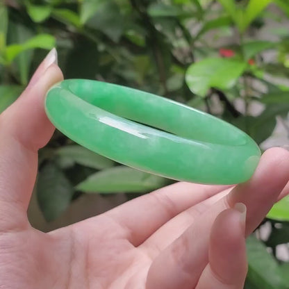 High Quality 48–72mm Jadeite Jade Green YingMart Bangle, Gift for Her, Mens, Grandma, Sister, Feng Shui, Personalized