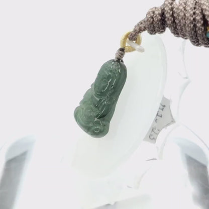 Yingmart Good Price 100% Natural Jadeite Jade  Burma Jade Guanyin Pendant Myanmar Jade  Hand Craving Pendant