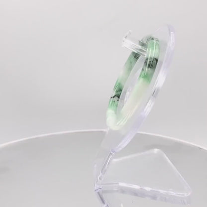 Yingmart 54mm Certified Grade A Jade Light Green & Green, Natural Jadeite Bracelet, Vintage Jewelry, jade jewelry, Accessories