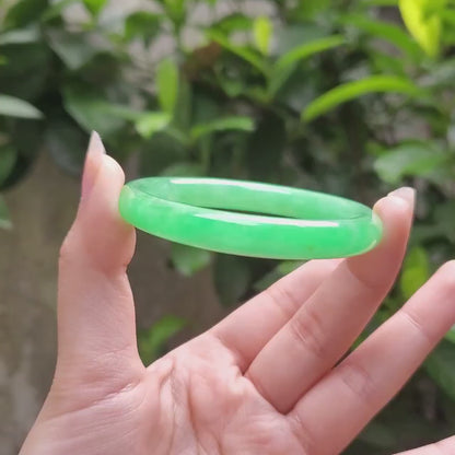High Quality 48–72mm Jadeite Jade Green YingMart Bangle Bracelets Gift for Her Mom Feng Shui Grandma Sister Mens