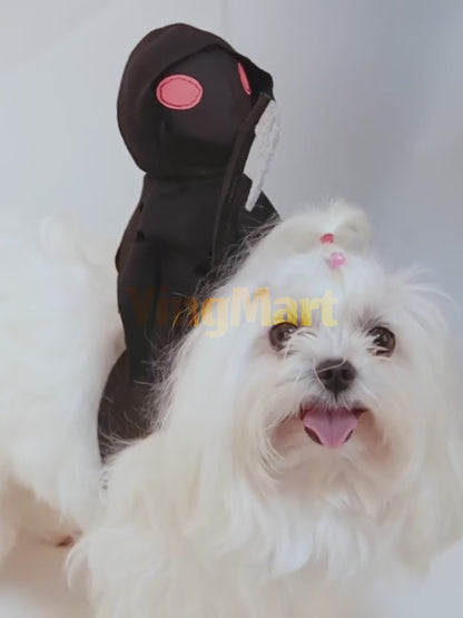 Dark Knight Pet Costume Dog Cat Halloween Cosplay Outfit Cute Rider Shirt for Small Large Pets