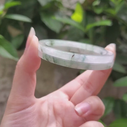 High Quality 48–72mm Natural-Colour Jade White Floating Green Black YingMart Bangle Jadeite Gift for Her Mom Mens Grandma Feng Shui