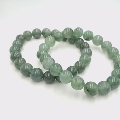 Yingmart  Light Green Guatamela Natural Jadeite Jade Bracelet 9.5 mm, Vintage Jewelry, natural jade, Accessories, Gift for her