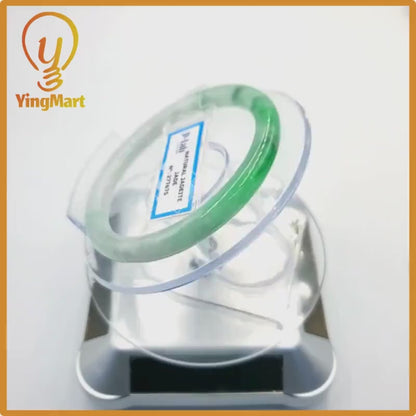 Certified 54mm PNJ277675 Real Jade Bangle Natural Color Green White To Green, Grey White, Grey Jadeite Bracelet for Men,Women,Grandma,Sister