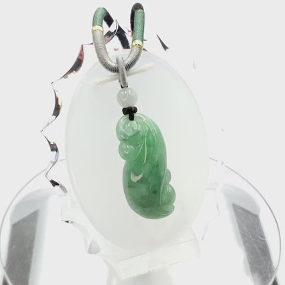 Yingmart 100% Natural Jade Pendant Genuine Jadeite Real Jade Type A Grade A Hand Carved