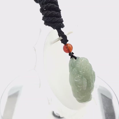 Yingmart Fortune Pixiu Pendant 100% Natural  Burmese Myanmar Genuine Jadeite Real Jade Grade A Type A Hand Carved