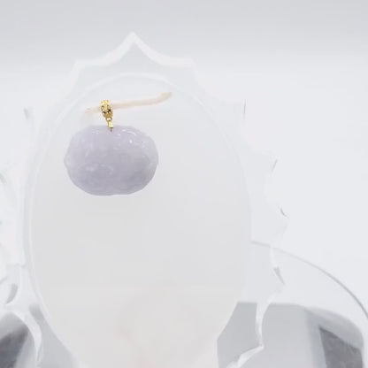 Natural Lotus Flower Genuine Jadeite Real Jade Grade A Type A Hand Craving,  Lucky Pendant, Jade Necklace Pendant