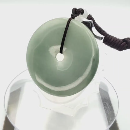 Donut Jade Pendant 100% Genuine Jadeite Real Jade Type A Grade A Type A Hand Carved