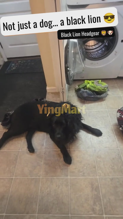 Lion Mane Pet Costume Wig Hat for Cats Dogs Funny Halloween Cosplay Outfit