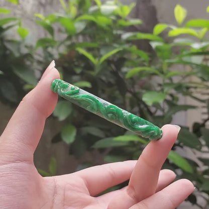 High Quality 52–54mm Jadeite Jade Green Bangle Gift for Her Grandma Mother Sister Mens Feng Shui Personalized
