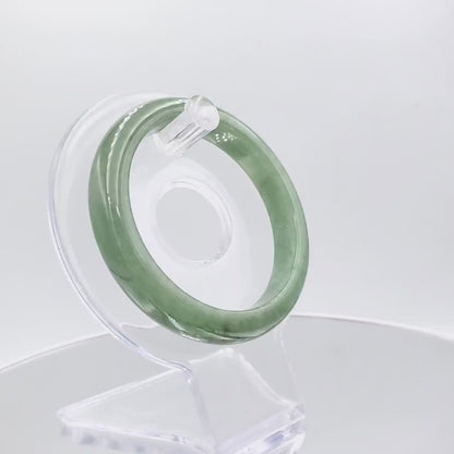 Yingmart 53mm SZ22074634 Vintage Green Genuine Burmese Jade A Jaideite Jade Bangle, Vintage Jewelry, jade jewelry, Accessories