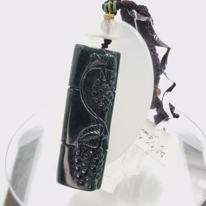 Yingmart Jade Pendant 100% Natural Burmese Myanmar Genuine Jadeite Real Jade Grade A Type A Hand Carved