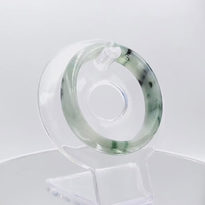 Yingmart 51mm SZ22074637 Green Veins Genuine Burmese Jade A Jaideite Jade Bangle, Vintage Jewelry, jade jewelry, Accessories, natural jade